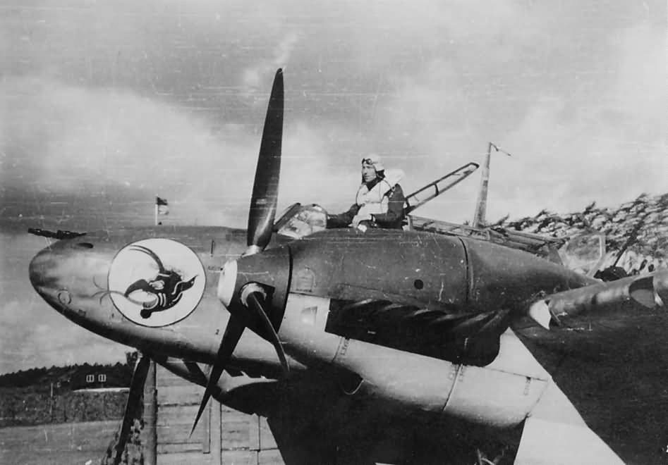 Messerschmitt Bf 110 nose art pilot 2