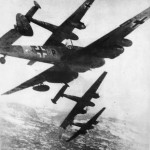 Messerschmitt Bf 110 fighters in action