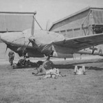 Messerschmitt Bf 110 trainer on airfield
