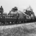 German armoured train with Somua S35 tank eastern front