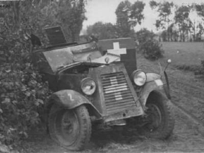Destroyed Kfz 13 Poland 1939 2
