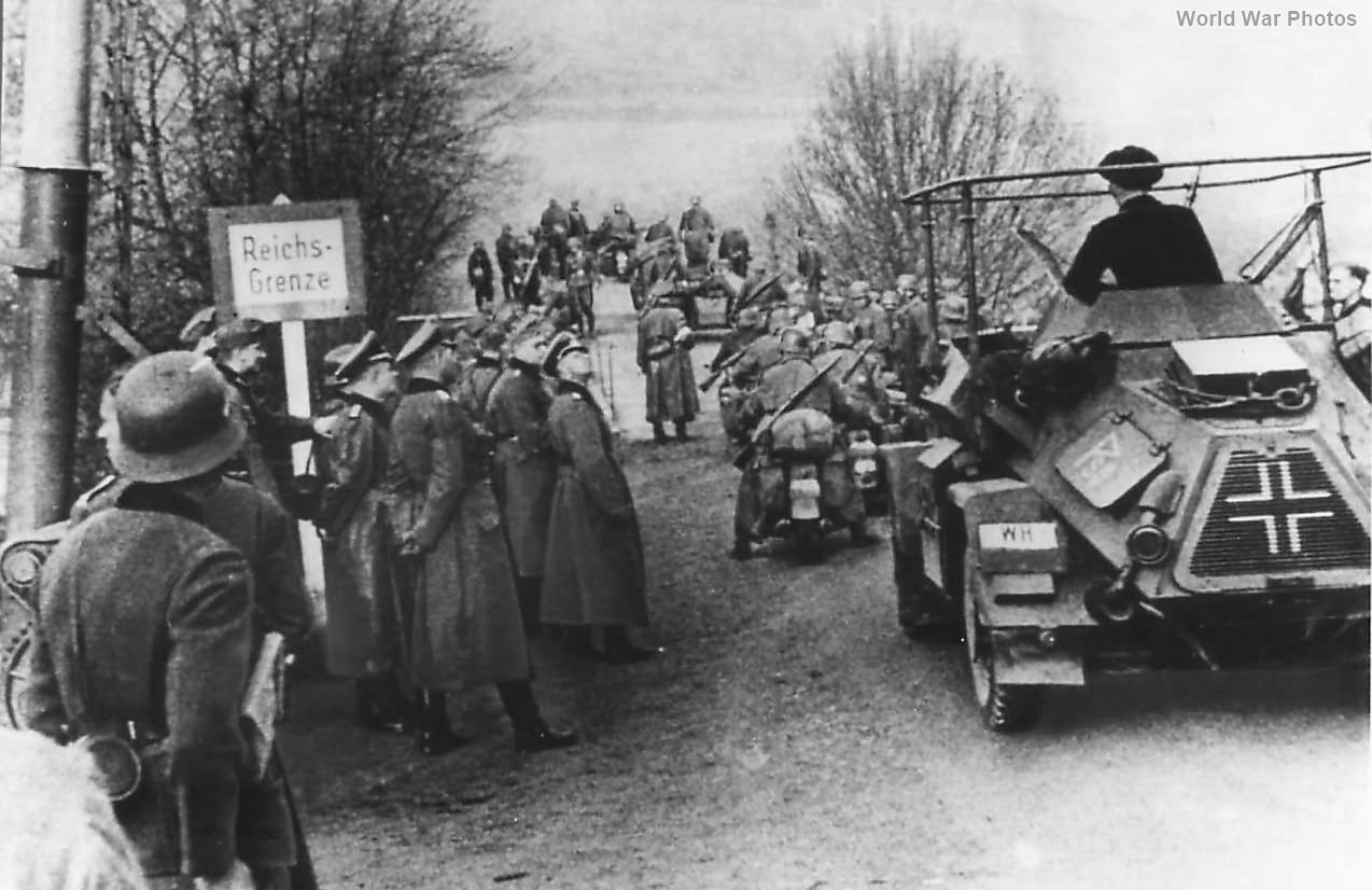 German SdKfz 223 entering Luxembourg