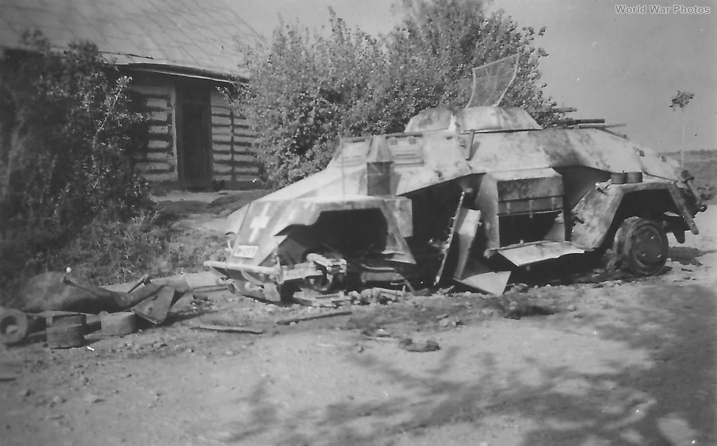Destroyed SdKfz 221 1939