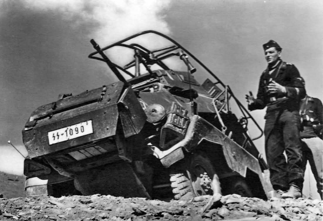 SdKfz 232 of the Waffen SS