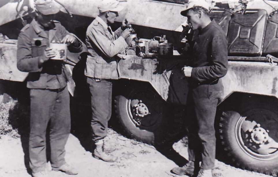 afrika korps sdkfz 231 and crew