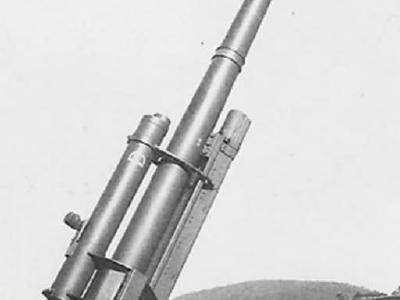 Flak 88 AA gun ready to firing against aircraft