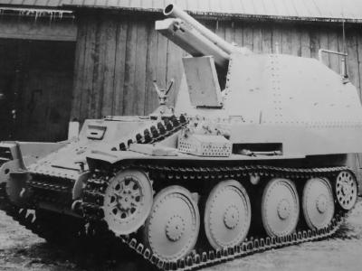 15 cm s.I.G. 33/1 (Sf) auf Selbstfahrlafette 38(t) Grille Ausf K