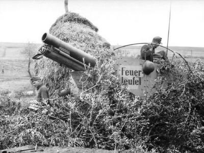 Camouflaged Grille Ausf. H Feuer Teufel Italy 1944