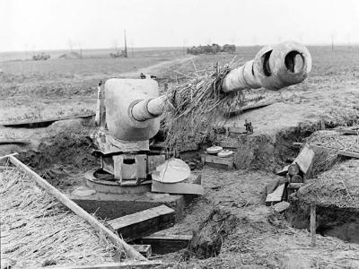 8,8 cm PaK 43/3 mit Behelfslafette