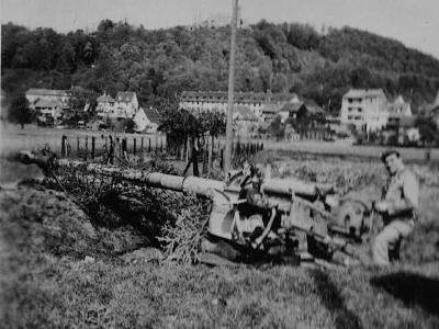 8,8 cm PaK 43/3 mit Behelfslafette