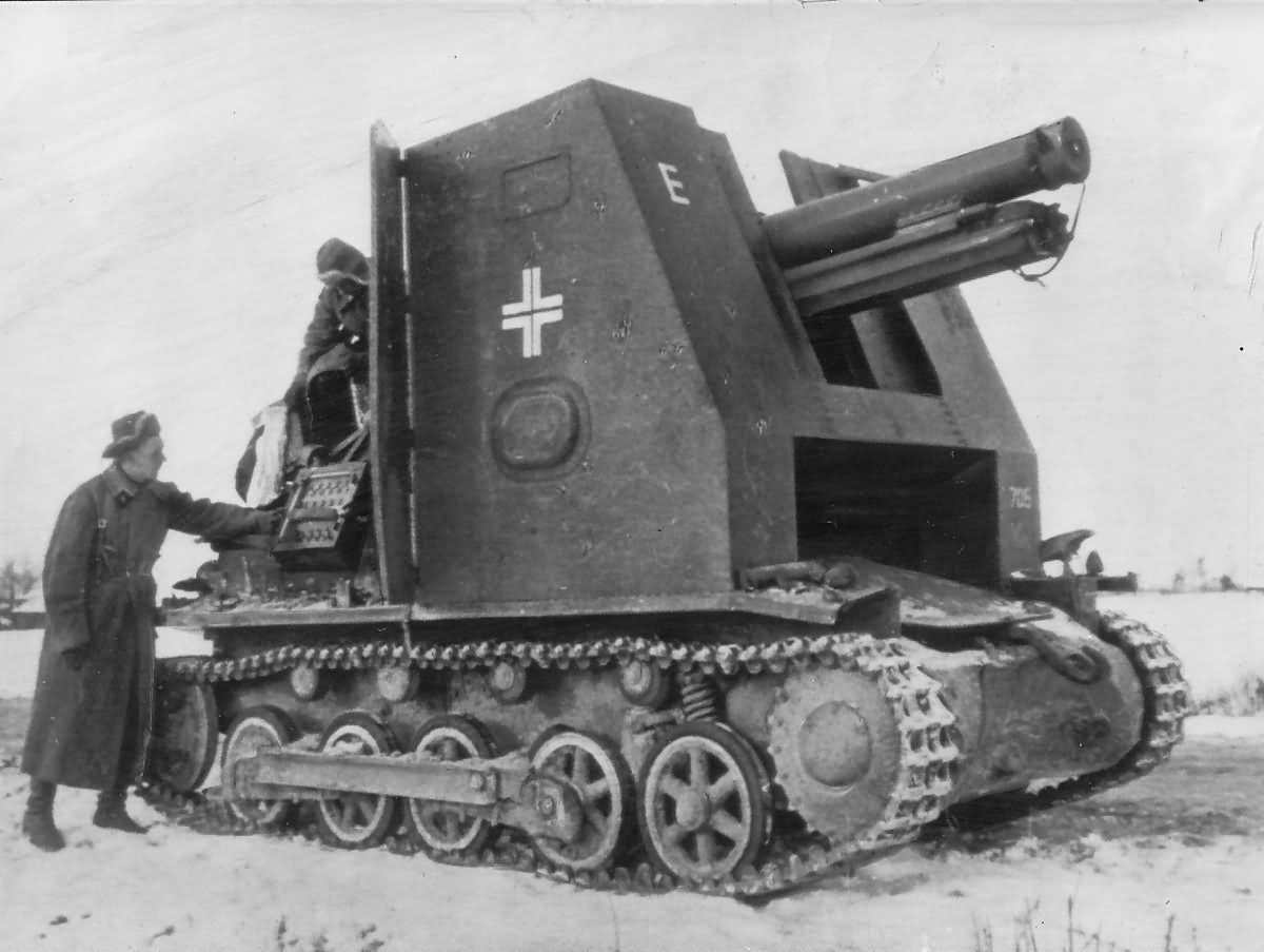 Captured German Bison I of sIG Kompanie 705 Eastern Front 1942