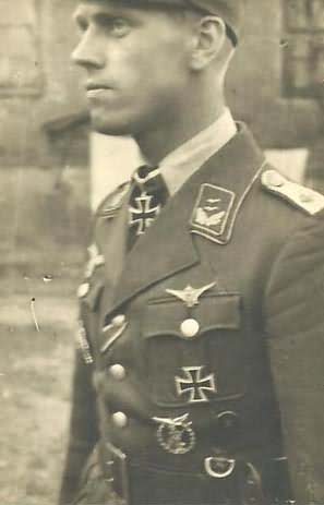 Portrait Oblt Lehmann Chef 8 Flak Rgt 24 Artemowsk Russia