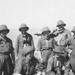 Wehrmacht Afrika Korps Soldiers with MG34 Machine Gun