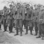 Wehrmacht Landser Gasmaske and Stahlhelm
