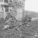 Wehrmacht Troops Digging in by Russian Town