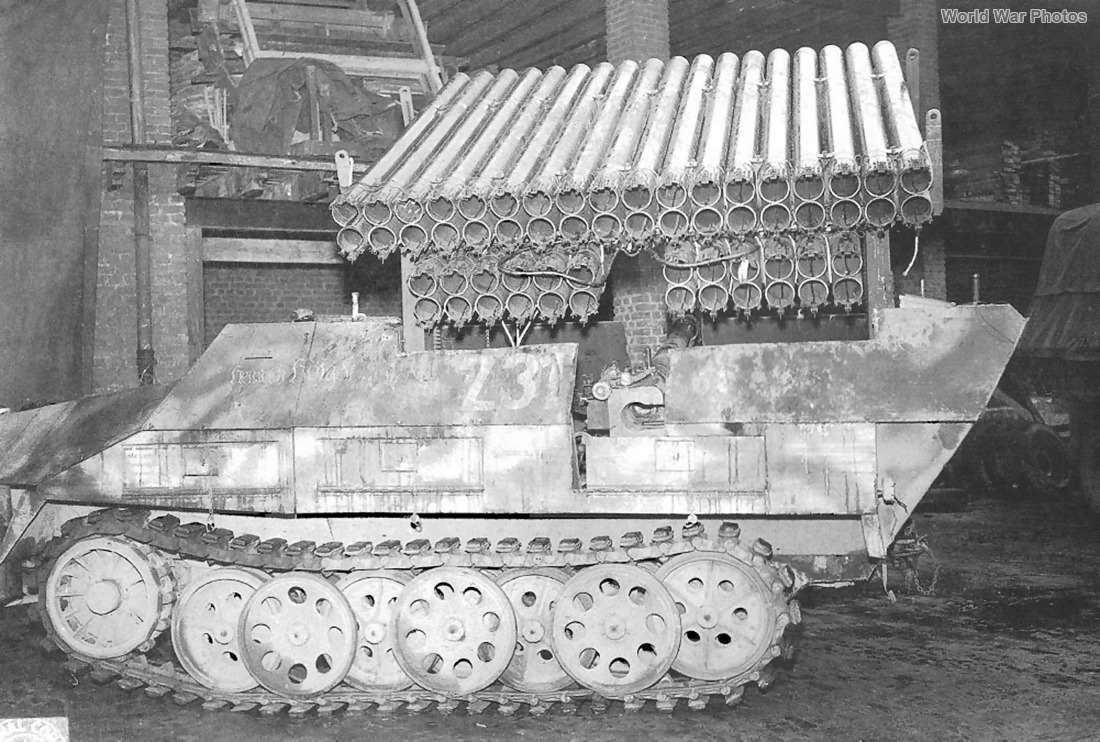 SdKfz 251 Ausf D with calliope rocket launcher