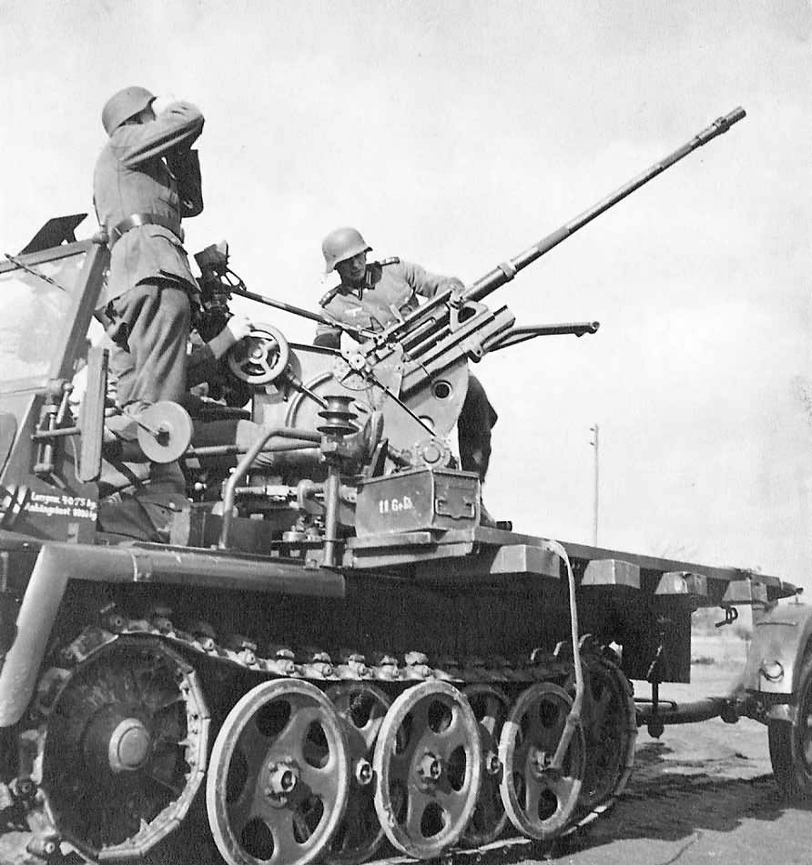 Self-propelled anti-aircraft gun Demag SdKfz 10/4