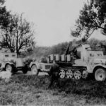 Armored SdKfz 10/5 half-tracks