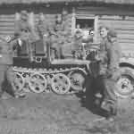 German Army SdKfz 10 halftrack vehicle