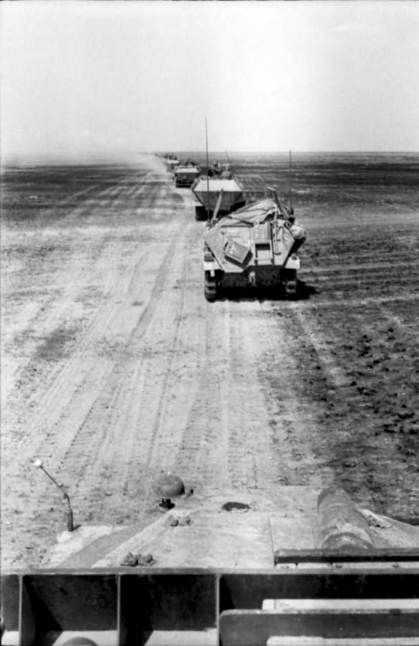 Column of SdKfz 250 and 251 eastern front south 1942