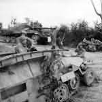 Panther and Sdkfz 251 Ausf D 1134 in Normandy 1944