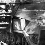Sd Kfz 251 Stuka Zu Fuss quipped with side mounted frames for launching Wurfrahmen 40 rockets