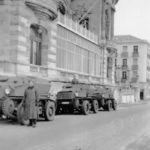 Sdkfz 254 cars of the 7. Panzer-Division, La Rochelle France