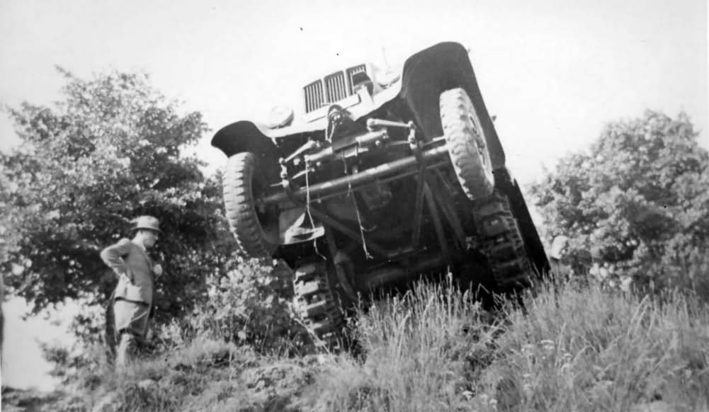 German halftrack Sd.Kfz. 6 during trials
