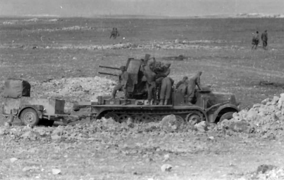 Afrika korps SdKfz 7/1 AA gun DAK