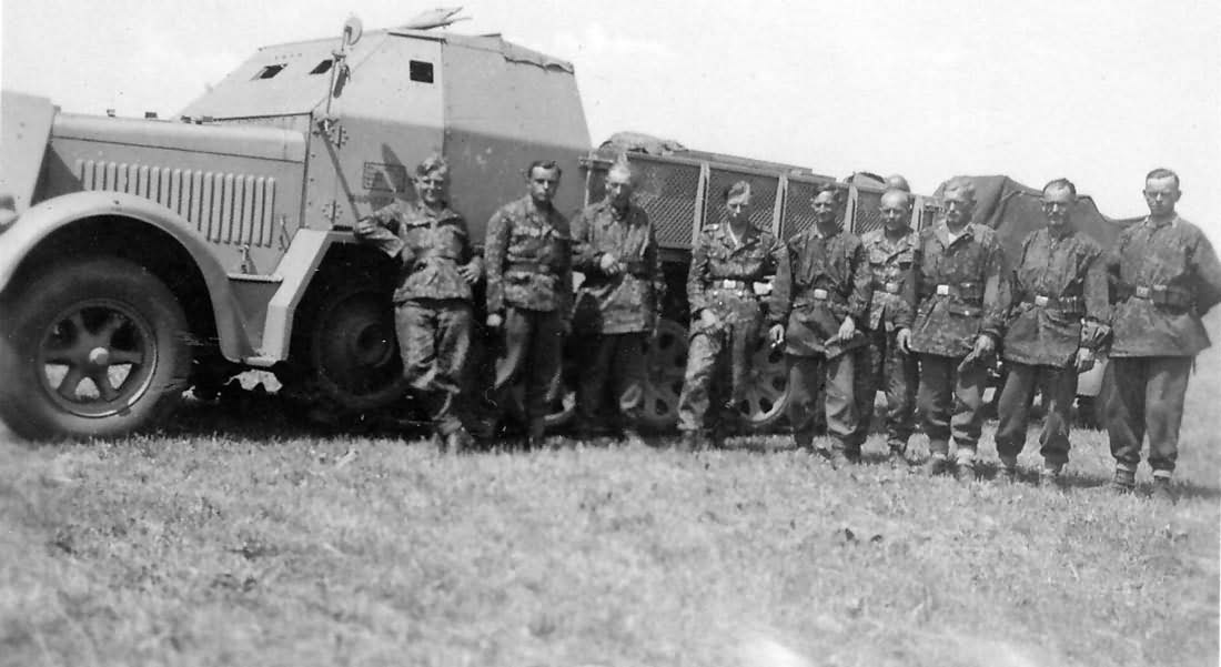 SdKfz 7 with armored cab of the Waffen SS