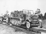 German soldiers in Krause Maffei KM m 8 halftrack SdKfz 7