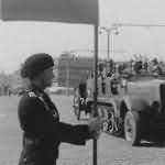 Halftrack SdKfz 7 during parade