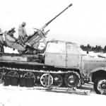 Armored Sd.Kfz. 7/2 37mm flak in winter