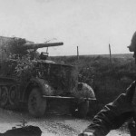 8,8 cm Flak 18 Selbstfahrlafette auf Zugkraftwagen 12t SdKfz 8 front view