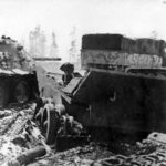 Captured SU-85 and SdKfz 8, Vitebsk 1944