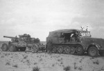 Sd.Kfz. 8 towing a gun Afrika korps DAK