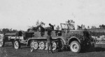 SdKfz 8 halftrack towing a gun