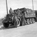 SdKfz 8 heavy halftrack with trailer Luftwaffe unit