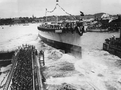 Launch of German Pocket Battleship Deutschland at Kiel – 19 May 1931