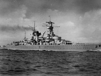 Lutzow pocket battleship