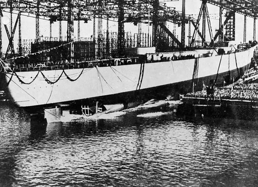 Launching of Bismarck 14 February 1939 2