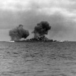 Battleship Bismarck during maneuvers