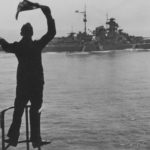 Battleship Bismarck during maneuvers in 1941