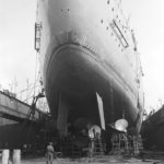 Battleship Bismarck stern view
