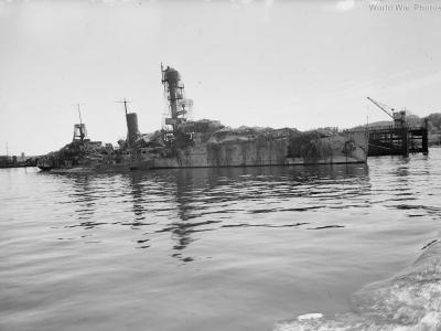 cruiser Emden in 1945