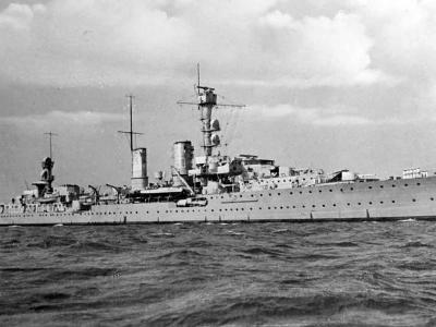 Cruiser Emden underway