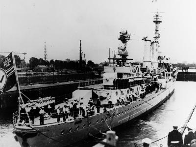 Stern view of Emden, 1937
