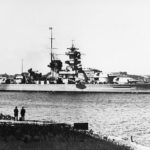 German battleship Gneisenau Broadside
