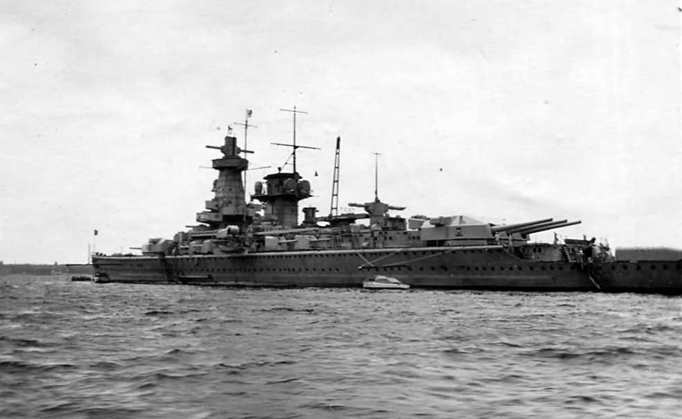 German cruiser Graf Spee stern