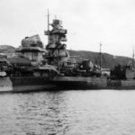 heavy cruiser Admiral Hipper in Norway Bergen